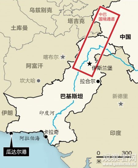 中国和巴铁地图图片