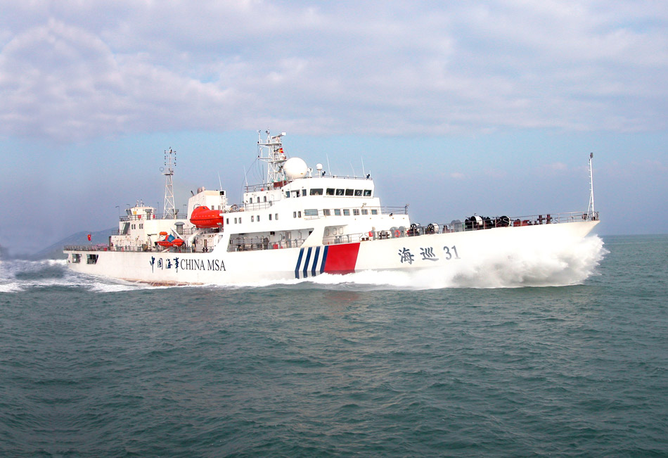 中国南海局势持续紧张:全国最大的海巡31再赴南海巡航