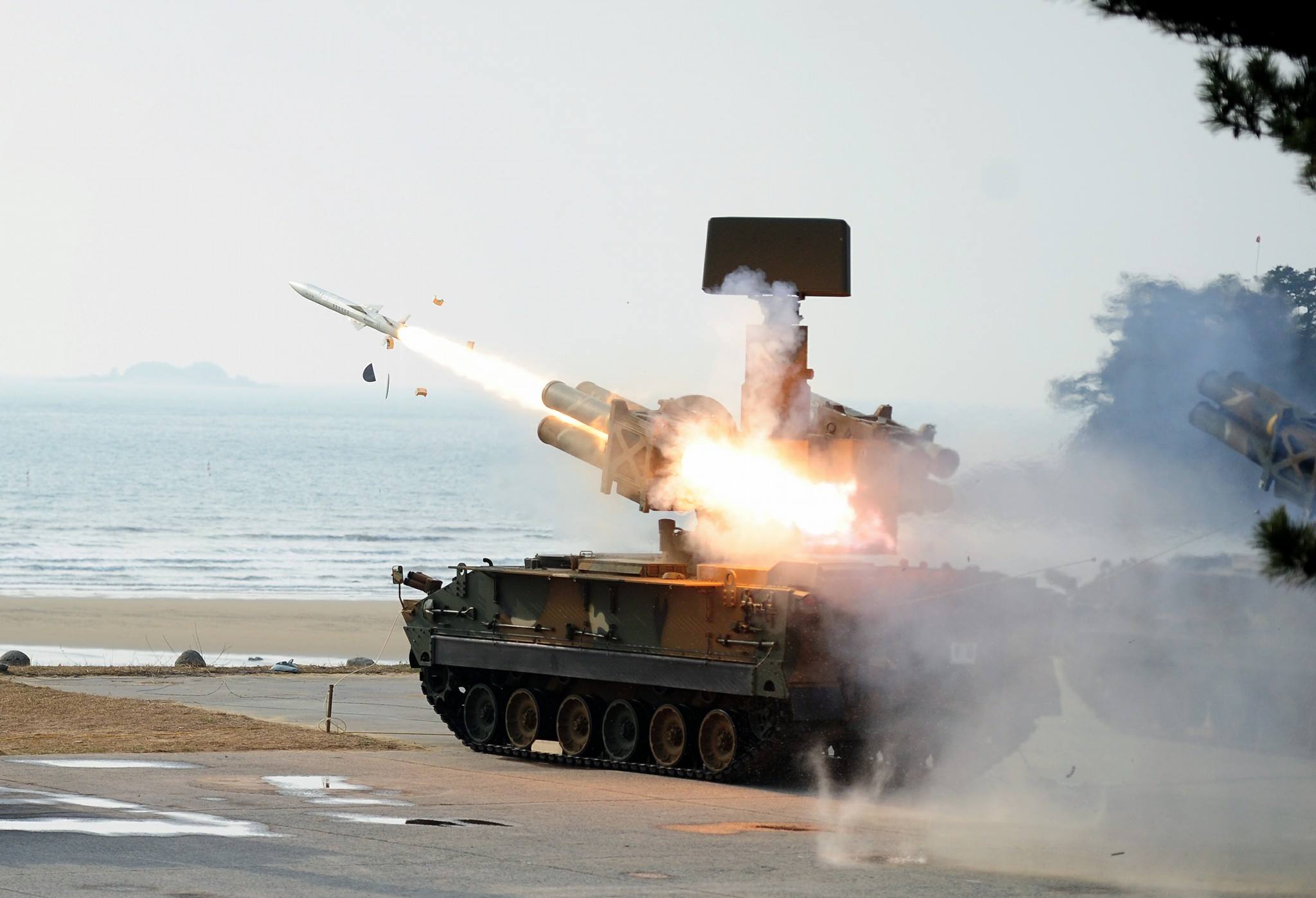 韩国展示国产天马导弹