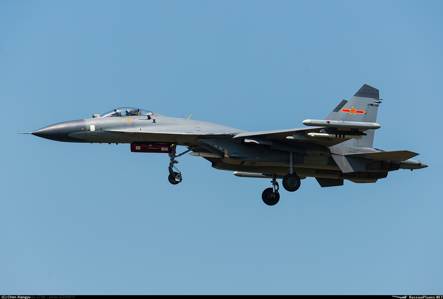 中国苏27sk战机露面