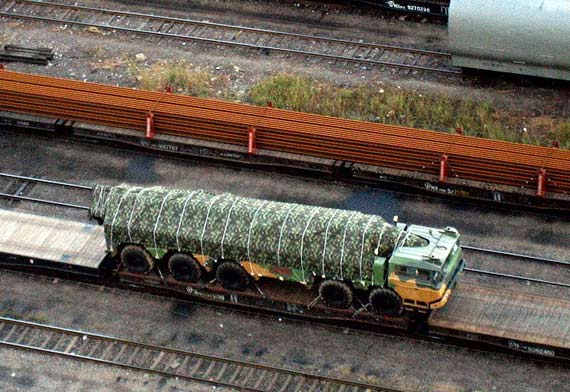 中国铁路导弹列车图片