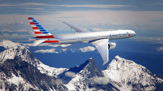 美国航空飞机涂装图片