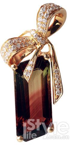 西瓜碧玺项坠 菜百