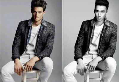 p头士梁超疑似整容前后对比照片p头士梁超微博迅速成为微博最热门的