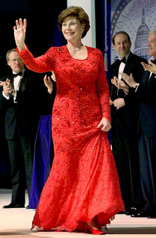 米歇尔 劳拉 希拉里3位第一夫人的就职典礼时尚(2)