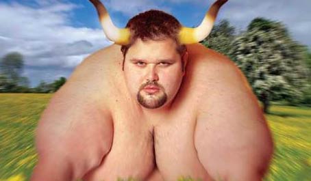 世界最胖裸模惊现网络 形象超雷(组图)(2)