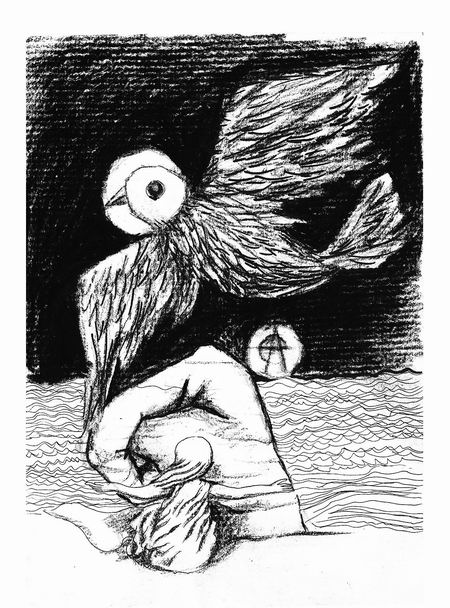 和大姐"哇哇"的哭声,抬头一看,一个掂着刺刀长枪的日本鬼子闯进了小院