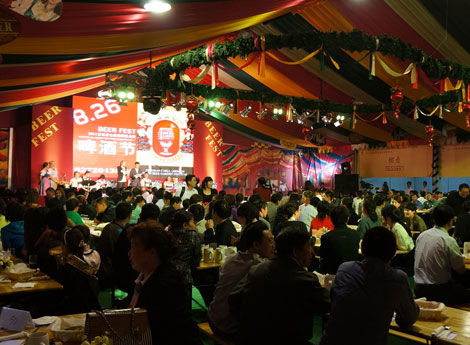 2011年9月23日晚七点,香山德国鲜酿花园啤酒节正式闭幕