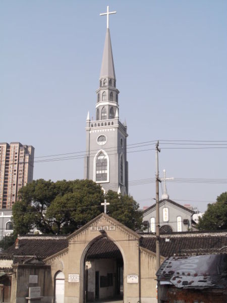 重要的历史见证 三里桥米市和天主教堂