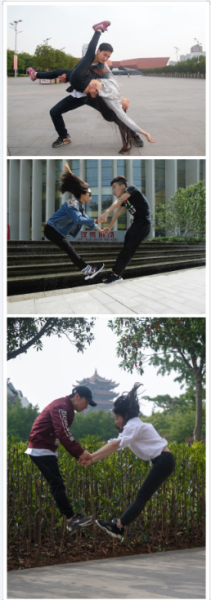 网友跟风模仿唐琮洋塔雅武汉游高难度动作 汉秀五一首演受瞩目