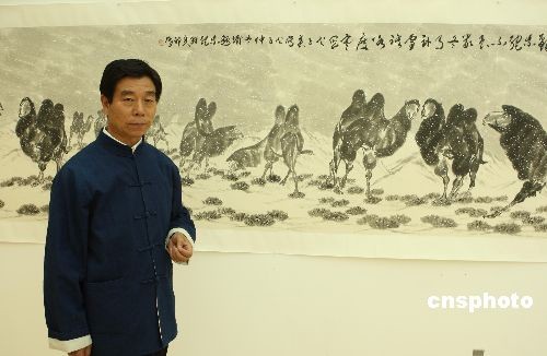 "天下第一驼"祁峰携其作品纽约开展