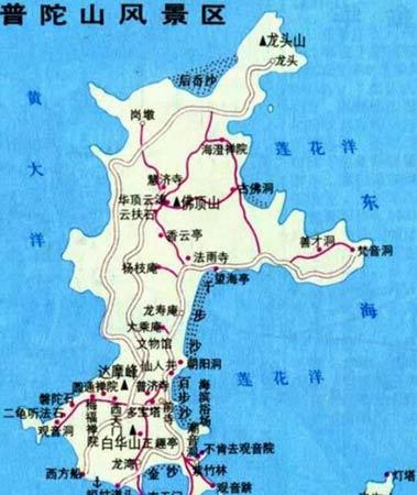 舟山普陀山導遊圖_新浪旅遊_新浪網