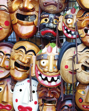 韩国假面具文化图片