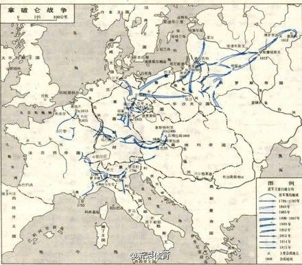 拿破仑进军俄国路线图图片