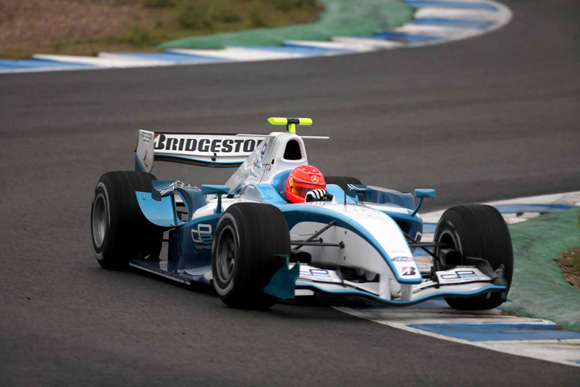 舒马赫赫雷兹测试gp2赛车七冠王正式踏上复出之路