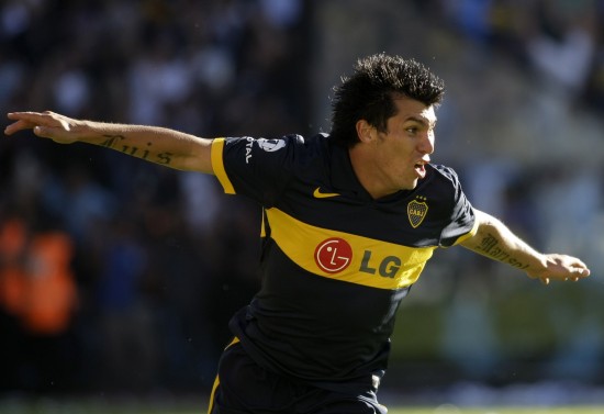 图文-[阿甲]博卡青年2-0河床 梅德尔庆祝进球_国际足球-五洲热报_nike