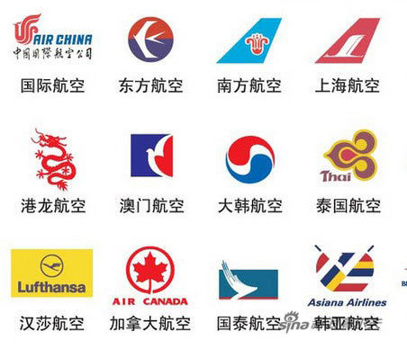 世界所有航空公司标志图片