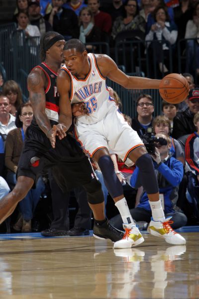 图文-[常规赛]开拓者vs雷霆 杜兰特背身单打_篮球-nba_新浪竞技风暴