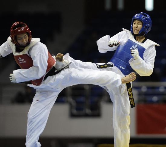 图文-全国跆拳道锦标赛18日赛况 张华对阵刘晶