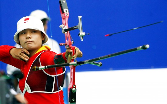 图文-射箭世界杯9日战况 赵玲飞箭离弦