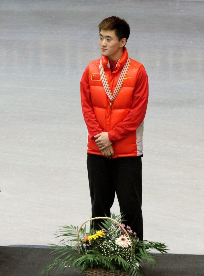 图文-短道速滑世锦赛 梁文豪勇夺男子全能季军