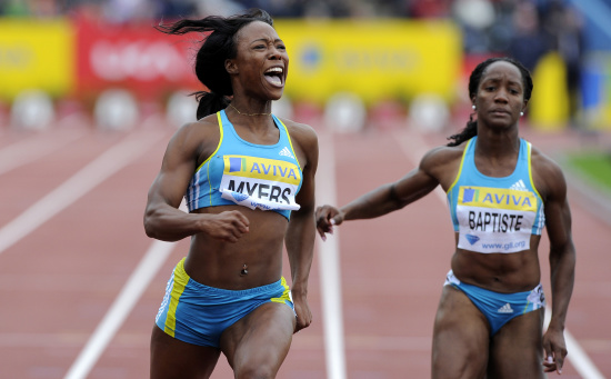 图文钻石联赛伦敦站次日赛况迈尔斯折桂百米冠军