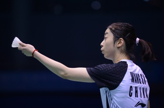 图文-羽毛球亚锦赛王适娴晋级 王适娴认真比赛中