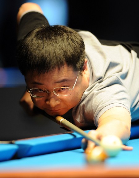 6月28日,中国选手李赫文在比赛中.