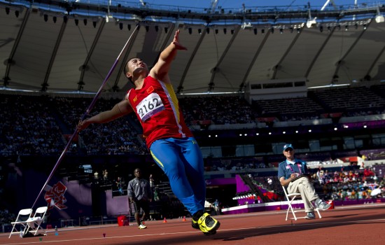 图文-中国选手王志明破纪录夺男子标枪f40级冠军