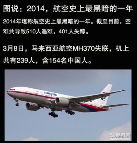 2014空难频发 为失联乘客祈福